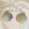 Hammered Sterling Silver Sunburst Domes
