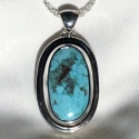 Sterling Silver Turquoise Pendant