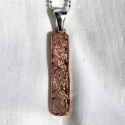 Hammered Copper Bar Necklace - vertical