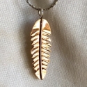 Copper Feather Pendant