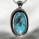 Sterling Silver Turquoise Pendant