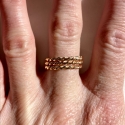 Red Brass Stacker Rings
