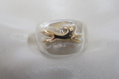 2toned dome fox ring