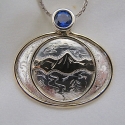 Anniversary Pendant with Sapphire