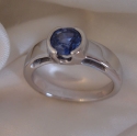 Sapphire 14k White engagement ring