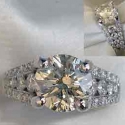 14k white gold engagement ring