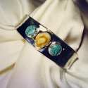 Turquoise and Elk Ivory Bracelet