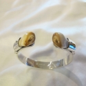 Sterling Silver Elk tooth cuff