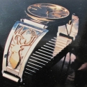 Sterling w/14k elk-head-watch-band