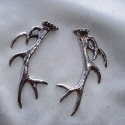 SS Plain Large Elk antler earrings