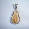 Sterling silver with 14k y gold trim Pendant