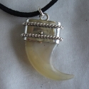 Sterling Silver with 14k yellow gold Mountain Lion Claw