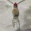 Coral Ivory Pendant