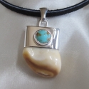 #8 Turquoise Capped Pendant