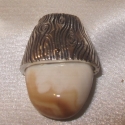 cast elk Ivory pendant