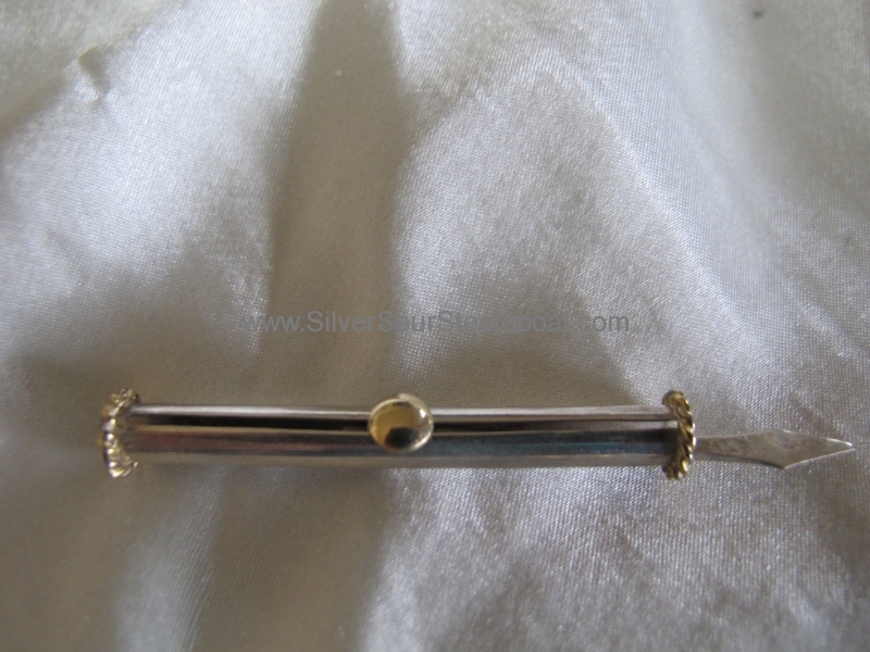 sterling silver with 14k gold tooth pick $375